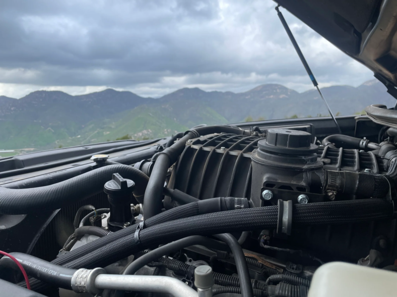 TVS1900 Supercharger on a Land Cruiser